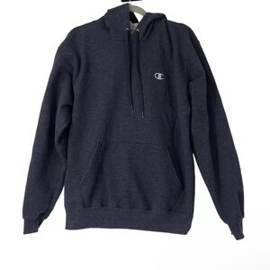 Champion Eco Hoodie Men’s Medium – Blue Pullover Sweatshirt Recycled Cotton